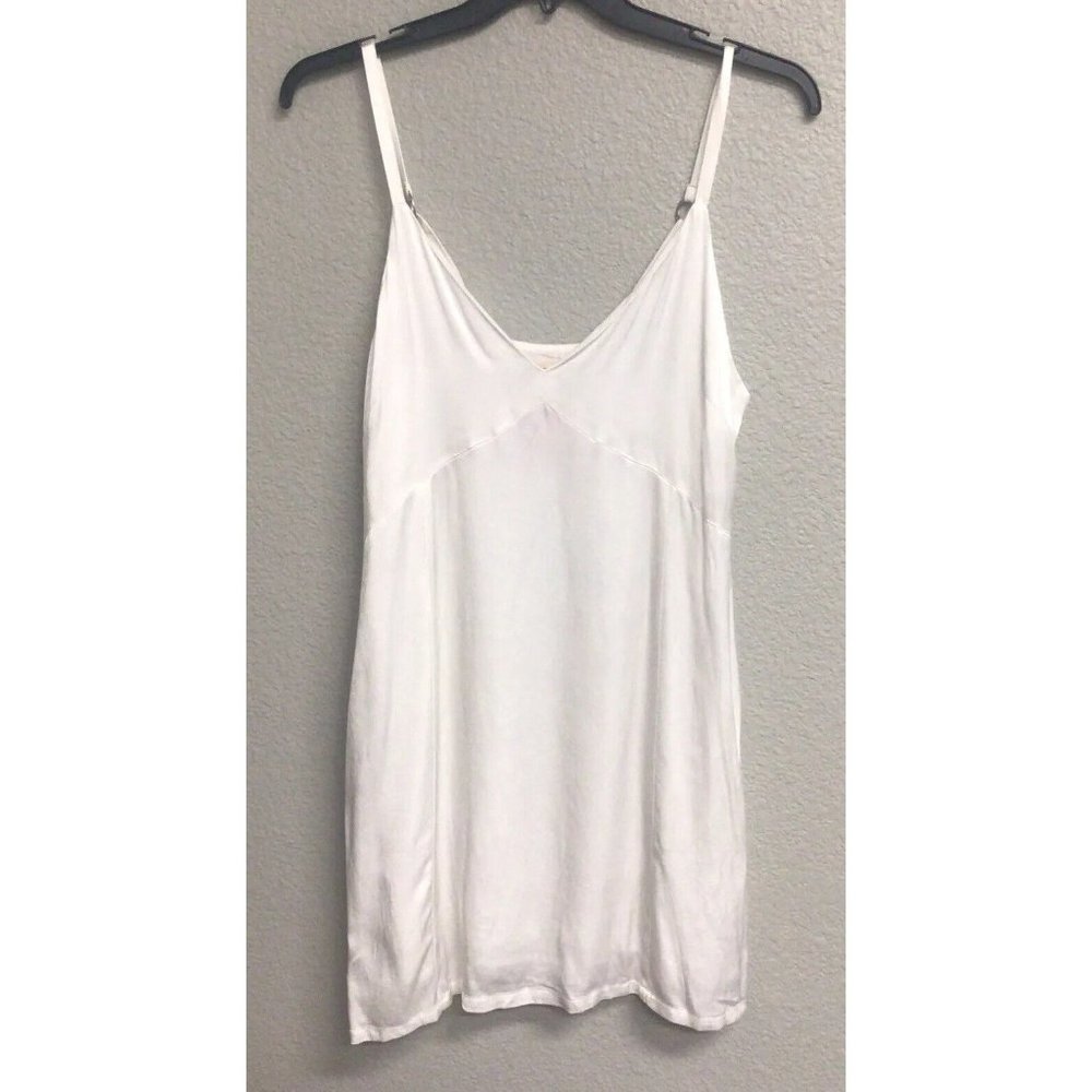 Urban Outfitters Silence + Noise Liquid Satin Ivory Slip Dress NEW Size 10
